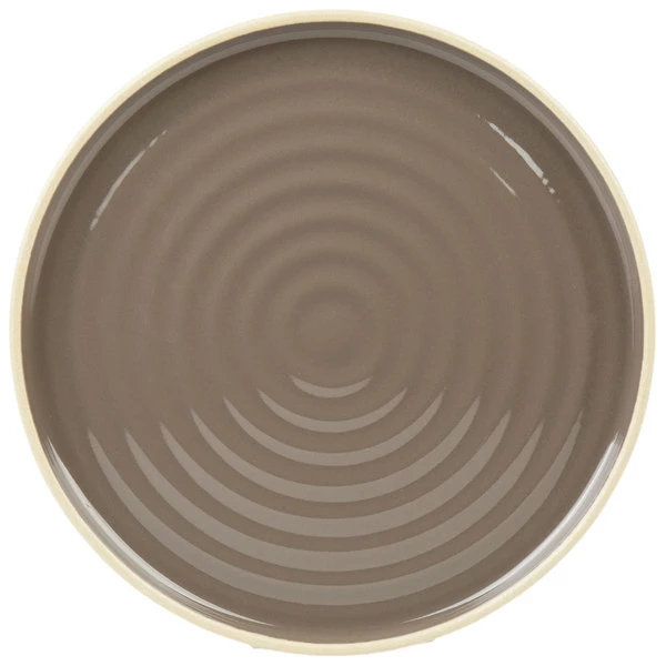 Chef & Sommelier FK943 Geode 10 3/4" Gray Stackable Dinner Plate By Arc Cardinal - 12/Case 2 Chef & Sommelier FK943 Geode 10 3/4" Gray Stackable Dinner Plate By Arc Cardinal - 12/Case - Image 2