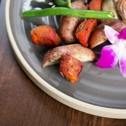 Chef & Sommelier FK943 Geode 10 3/4" Gray Stackable Dinner Plate By Arc Cardinal - 12/Case 11 Chef & Sommelier FK943 Geode 10 3/4" Gray Stackable Dinner Plate By Arc Cardinal - 12/Case -Rak Porcelain shop 1482395