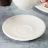 Homer Laughlin By Steelite International HL28200 6" Ivory (American White) Narrow Rim China Boston Saucer - 36/Case
