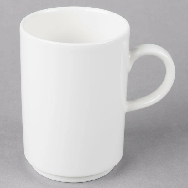 Villeroy & Boch 16-2040-4894 Universal 13.5 Oz. White Premium Porcelain Stackable Mug - 6/Case 2 Villeroy & Boch 16-2040-4894 Universal 13.5 Oz. White Premium Porcelain Stackable Mug - 6/Case - Image 2