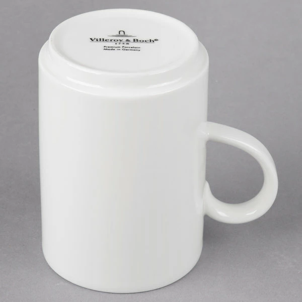 Villeroy & Boch 16-2040-4894 Universal 13.5 Oz. White Premium Porcelain Stackable Mug - 6/Case 3 Villeroy & Boch 16-2040-4894 Universal 13.5 Oz. White Premium Porcelain Stackable Mug - 6/Case - Image 3
