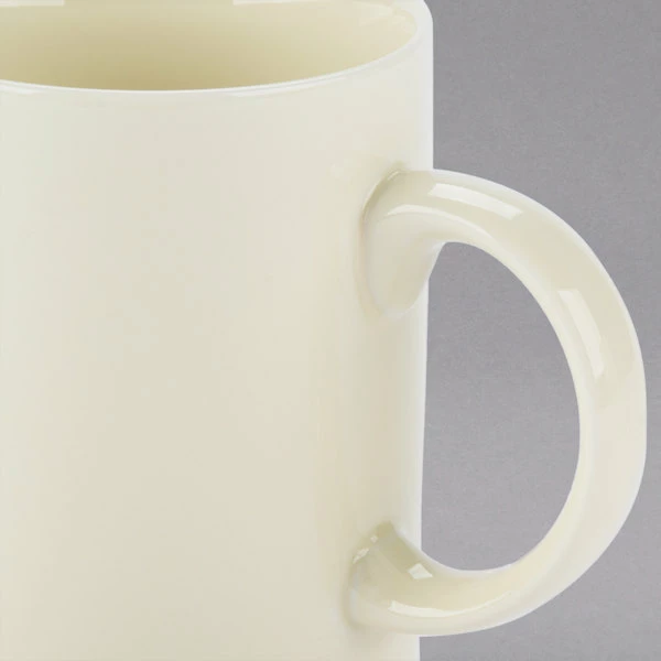 10 Strawberry Street RCR0028 Royal Cream 8 Oz. Porcelain C-Handle Mug - 24/Case 4 10 Strawberry Street RCR0028 Royal Cream 8 Oz. Porcelain C-Handle Mug - 24/Case - Image 4