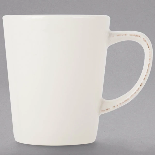 World Tableware FH-517 Farmhouse 12 Oz. Ivory (American White) Porcelain Mug - 36/Case 2 World Tableware FH-517 Farmhouse 12 Oz. Ivory (American White) Porcelain Mug - 36/Case - Image 2