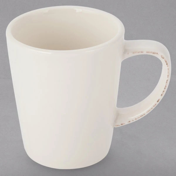 World Tableware FH-517 Farmhouse 12 Oz. Ivory (American White) Porcelain Mug - 36/Case 3 World Tableware FH-517 Farmhouse 12 Oz. Ivory (American White) Porcelain Mug - 36/Case - Image 3