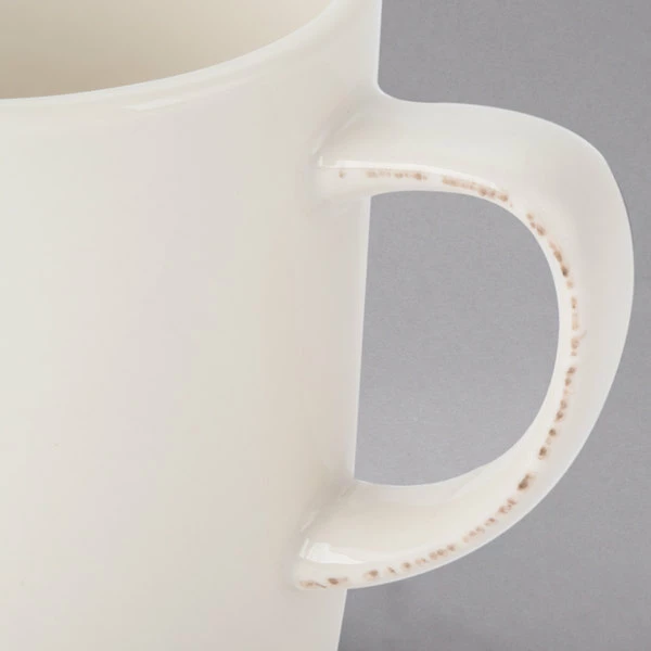 World Tableware FH-517 Farmhouse 12 Oz. Ivory (American White) Porcelain Mug - 36/Case 5 World Tableware FH-517 Farmhouse 12 Oz. Ivory (American White) Porcelain Mug - 36/Case - Image 5