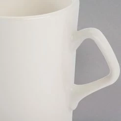 Homer Laughlin By Steelite International HL13200 8.25 Oz. Ivory (American White) Troy China Mug - 36/Case -Rak Porcelain shop 1514382