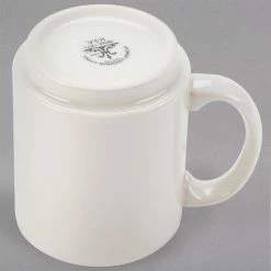 Homer Laughlin By Steelite International HL90400 Embassy 11.5 Oz. Ivory (American White) Stackable China Mug - 36/Case 6 Homer Laughlin By Steelite International HL90400 Embassy 11.5 Oz. Ivory (American White) Stackable China Mug - 36/Case -Rak Porcelain shop 1514495