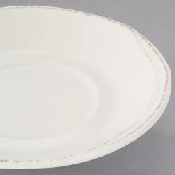 World Tableware FH-519 Farmhouse 6 1/4" Round Ivory (American White) Porcelain Saucer - 36/Case -Rak Porcelain shop 1514863