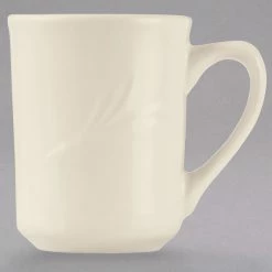 World Tableware END-1 Endurance 8.5 Oz. Cream White China Mug - 36/Case