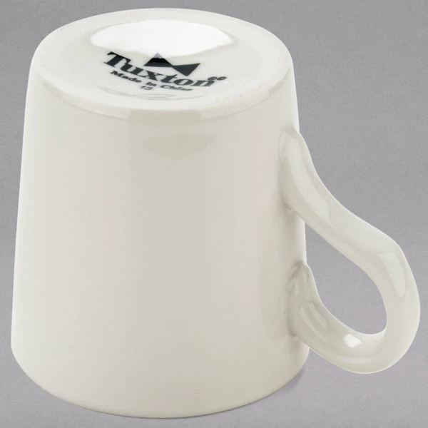 Tuxton TRE-028 Reno / Nevada 2.75 Oz. Eggshell Wide Rim Rolled Edge China Espresso Cup - 36/Case 3 Tuxton TRE-028 Reno / Nevada 2.75 Oz. Eggshell Wide Rim Rolled Edge China Espresso Cup - 36/Case - Image 3