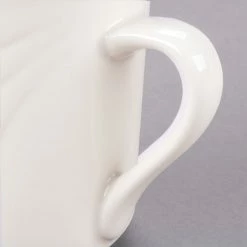 Syracuse China 950038005 Cascade 8.5 Oz. Ivory (American White) Flint Porcelain Mug - 36/Case -Rak Porcelain shop 1516455