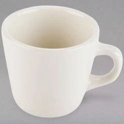 Tuxton TRE-001 Reno / Nevada 7 Oz. Eggshell Tall China Cup - 36/Case -Rak Porcelain shop 1517495