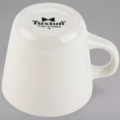 Tuxton TRE-001 Reno / Nevada 7 Oz. Eggshell Tall China Cup - 36/Case -Rak Porcelain shop 1517497