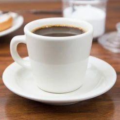 Tuxton TRE-001 Reno / Nevada 7 Oz. Eggshell Tall China Cup - 36/Case