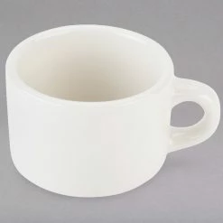 Tuxton TRE-023 Reno / Nevada 7 Oz. Eggshell Stackable China Cup - 36/Case 8 Tuxton TRE-023 Reno / Nevada 7 Oz. Eggshell Stackable China Cup - 36/Case -Rak Porcelain shop 1517586