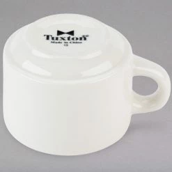 Tuxton TRE-023 Reno / Nevada 7 Oz. Eggshell Stackable China Cup - 36/Case 10 Tuxton TRE-023 Reno / Nevada 7 Oz. Eggshell Stackable China Cup - 36/Case -Rak Porcelain shop 1517588