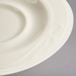 Homer Laughlin By Steelite International HL6151000 5 1/2" Ivory (American White) China Saucer - 36/Case -Rak Porcelain shop 1519308