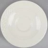 Homer Laughlin By Steelite International HL3287000 Gothic 4 1/2" Ivory (American White) Undecorated China Saucer - 36/Case