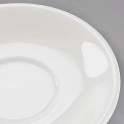 Tuxton TRE-966 6" Eggshell China Steakhouse Saucer - 24/Case -Rak Porcelain shop 1531265