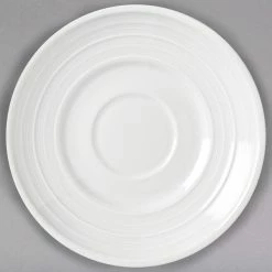 Syracuse China 999001500 Galileo Constellation 6" Lunar Bright White Porcelain Saucer - 36/Case