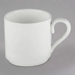 10 Strawberry Street RPM-428 Ricard 3 Oz. White Porcelain Espresso Cup - 36/Case