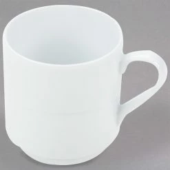 Arcoroc S1535 Rondo 10 Oz. Stackable Coffee Mug By Arc Cardinal - 12/Case -Rak Porcelain shop 1536200