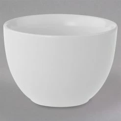 Villeroy & Boch 16-2040-1710 Universal 7.5 Oz. White Premium Porcelain Unhandled Cup - 6/Case