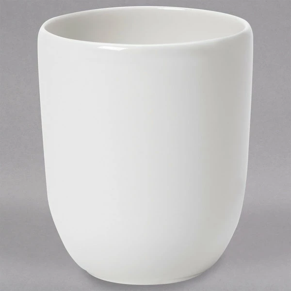 Villeroy & Boch 16-2040-4910 Universal 6.75 Oz. White Premium Porcelain Unhandled Mug - 6/Case 1 Villeroy & Boch 16-2040-4910 Universal 6.75 Oz. White Premium Porcelain Unhandled Mug - 6/Case