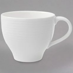 Villeroy & Boch 16-3356-1360 Sedona 6 Oz. White Porcelain Cup - 6/Case