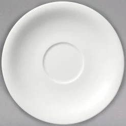 Villeroy & Boch 16-3293-1250 Dune 7 1/2" White Porcelain Saucer - 6/Case