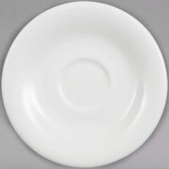 Villeroy & Boch 16-3293-1460 Dune 5" White Porcelain Saucer - 6/Case