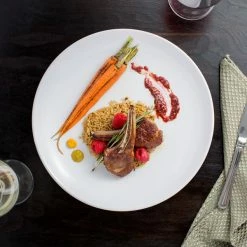 Acopa 11 1/4" Round Bright White Coupe Stoneware Plate - 12/Case -Rak Porcelain shop 1570867