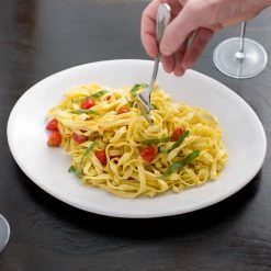 Acopa 13" X 10" Bright White Oval Coupe Stoneware Platter - 12/Case -Rak Porcelain shop 1570871