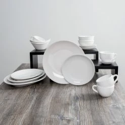 Acopa 13" X 10" Bright White Oval Coupe Stoneware Platter - 12/Case -Rak Porcelain shop 1571200