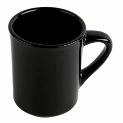 World Tableware TM-8-BL Ultima 8.5 Oz. Black Porcelain Tiara Mug - 36/Case -Rak Porcelain shop 1573030