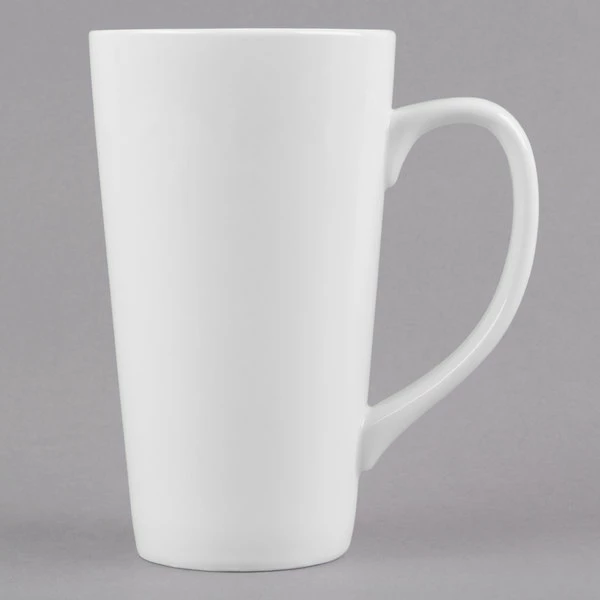 World Tableware TBM-11 10 Oz. Ultra Bright White Porcelain Tall Bistro Mug - 12/Case 2 World Tableware TBM-11 10 Oz. Ultra Bright White Porcelain Tall Bistro Mug - 12/Case - Image 2