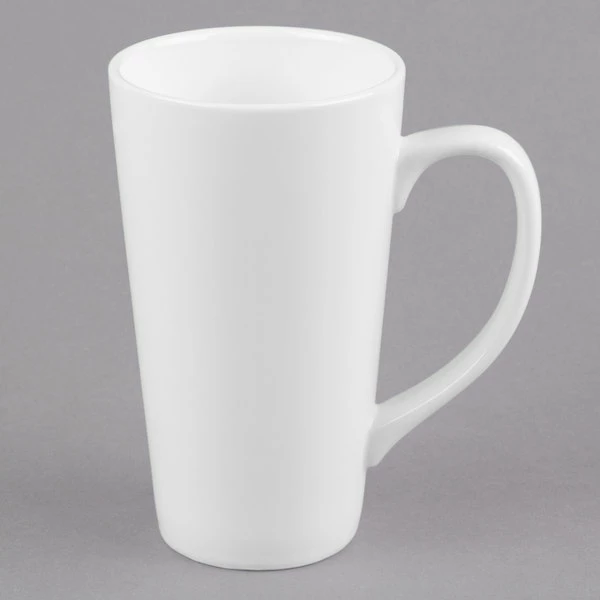 World Tableware TBM-11 10 Oz. Ultra Bright White Porcelain Tall Bistro Mug - 12/Case 3 World Tableware TBM-11 10 Oz. Ultra Bright White Porcelain Tall Bistro Mug - 12/Case - Image 3