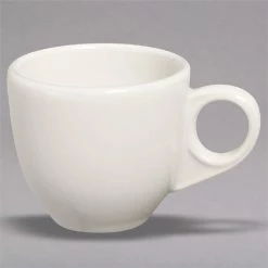 Homer Laughlin By Steelite International HL10800 Rolled Edge 3.5 Oz. Unique Ivory (American White) China A.D. Cup - 36/Case