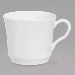 Chef & Sommelier FN028 Infinity 9 Oz. White Bone China Coffee Cup By Arc Cardinal - 24/Case