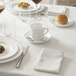 Chef & Sommelier FN028 Infinity 9 Oz. White Bone China Coffee Cup By Arc Cardinal - 24/Case -Rak Porcelain shop 1588886