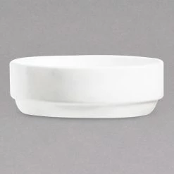 Chef & Sommelier FN034 Infinity 20 Oz. White Bone China Salad Bowl By Arc Cardinal - 24/Case