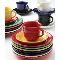 Tuxton CSE-060 Concentrix 6" Saffron China Saucer - 24/Case -Rak Porcelain shop 1590910