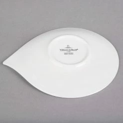 Villeroy & Boch 10-3420-1430 Flow 5 1/2" X 4 3/4" White Premium Porcelain Saucer - 6/Case -Rak Porcelain shop 1595019