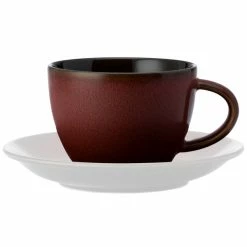 Oneida Rustic By 1880 Hospitality L6753074520 6 Oz. Crimson Porcelain Teacup - 24/Case