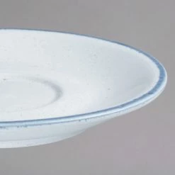 10 Strawberry Street ARCTIC-9S Arctic Blue 6" Round Porcelain Saucer - 36/Pack -Rak Porcelain shop 1641276