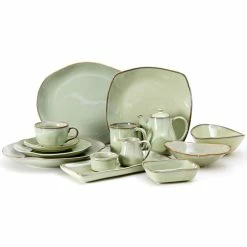 Tuxton GAS-083 TuxTrendz Artisan Sagebrush 10.5 Oz. Round China Cup - 24/Case -Rak Porcelain shop 1690365