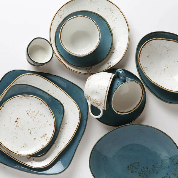 Tuxton GGA-083 TuxTrendz Artisan Geode Agave 10.5 Oz. China Round Cup - 24/Case 2 Tuxton GGA-083 TuxTrendz Artisan Geode Agave 10.5 Oz. China Round Cup - 24/Case - Image 2