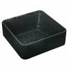 Playground Dinnerware Playground 701321091021090 Nara 6.5 Oz. Black Deep Square Bowl - 6/Case