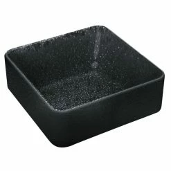 Playground Dinnerware Playground 701321091021090 Nara 6.5 Oz. Black Deep Square Bowl - 6/Case