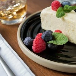 Chef & Sommelier FK844 Geode 8 1/2" Black Stackable Salad / Dessert Plate By Arc Cardinal - 12/Case -Rak Porcelain shop 1723794